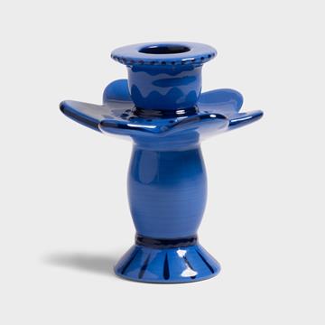 Candle holder posy blue