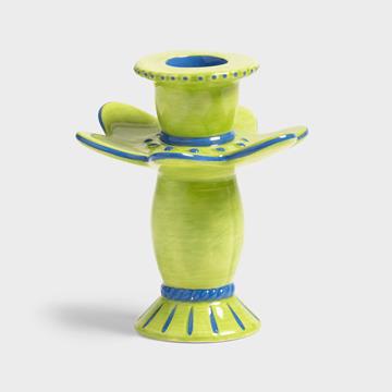 Candle holder posy green