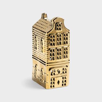 Tealight canal house tower gold