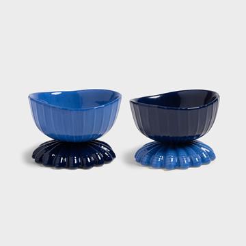 Coupe clam blue set of 2