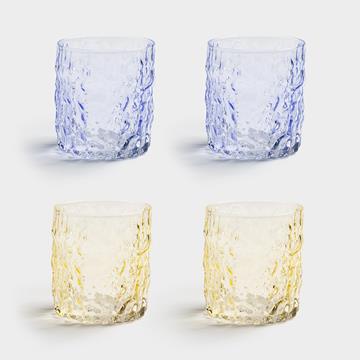 Glass trunk set of 4