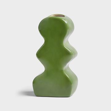 Vase clay green